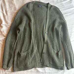 Army/Olive Green Cardigan